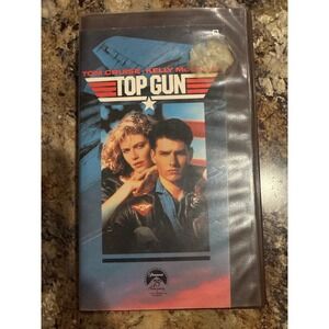 Top Gun VHS 1986 Paramount Home Video Tom Cruise Clamshell Case 75th Anniversary